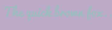 Image with Font Color 9BBDBD and Background Color BCAAC9